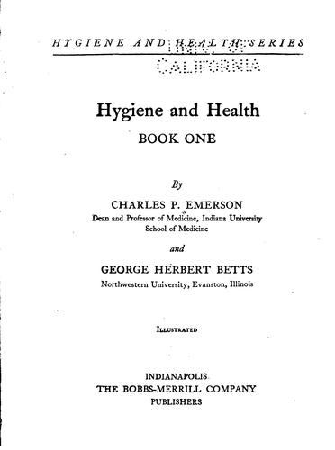 Hygiene and Health ..