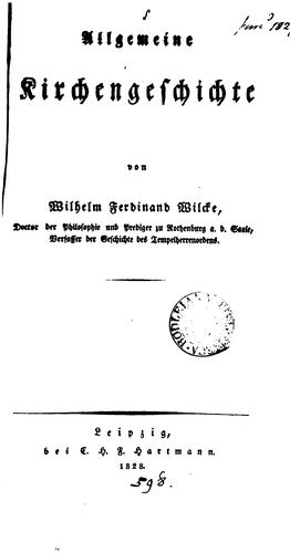 Allgemeine Kirchengeschichte