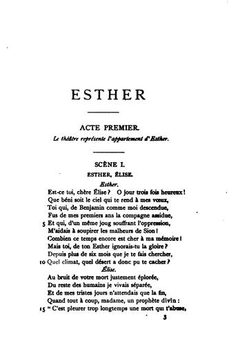 Esther: A Tragedy