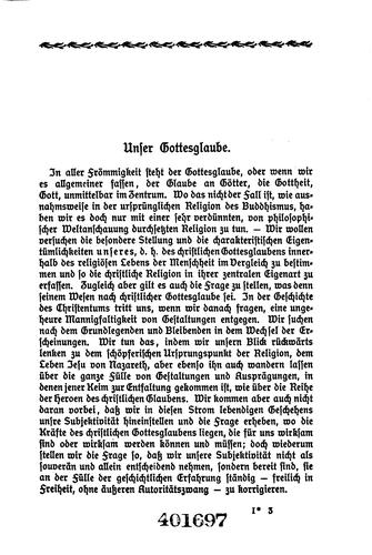 Religionsgeschichtliche Volksbücher für deutsche christliche Gegenwart
