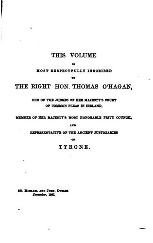 The Fate and Fortunes of Hugh O'Neill, Earl of Tyrone, and Rory O'Donel ..