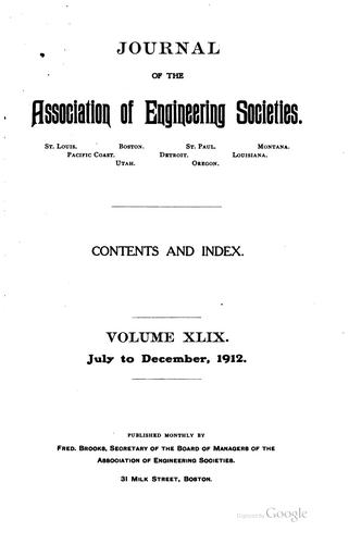 Journal of the Association of Engineering Societies