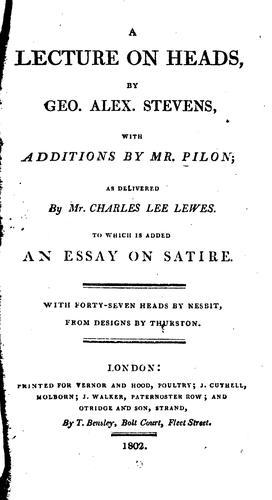 A Lecture on Heads