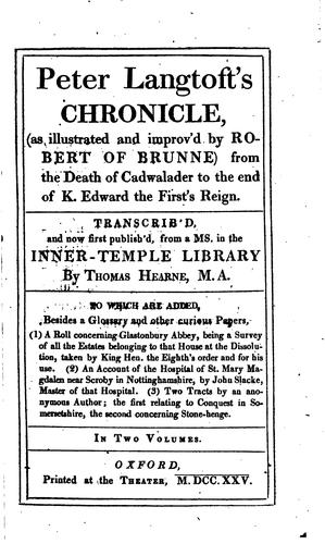 Peter Langtoft's Chronicle