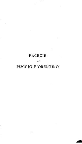 Facezie di Poggio Fiorentino