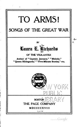To Arms!: Songs of the Great War