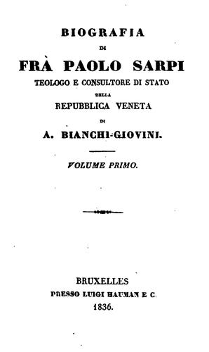 Biografia di frà Paolo Sarpi, teologo e consultore di Stato della repubblica Veneta