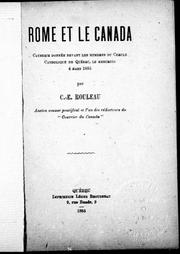 Rome et le Canada
