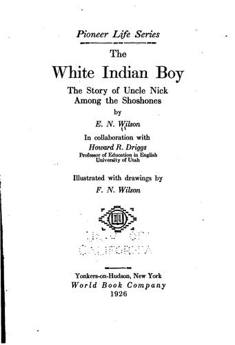 The white Indian boy