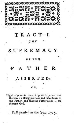 A Collection of Tracts on Various Subjects