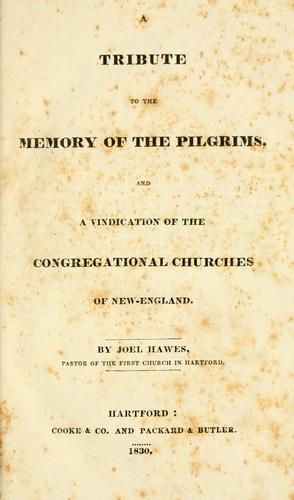 A tribute to the memory of the Pilgrims