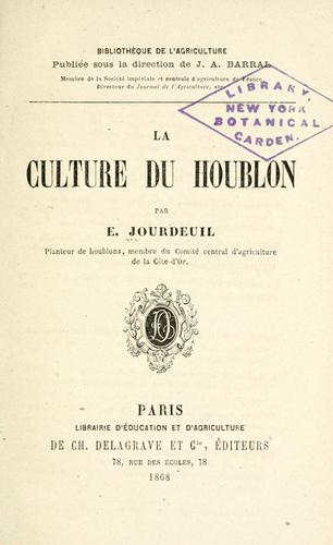 La culture du houblon
