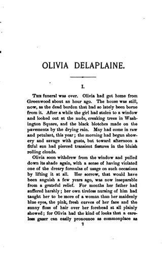 Olivia Delaplaine: A Novel