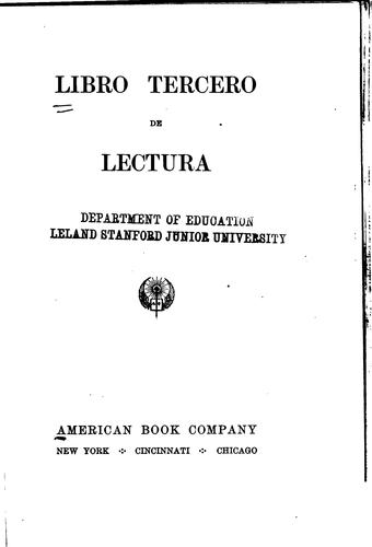 Libro tercero de lectura