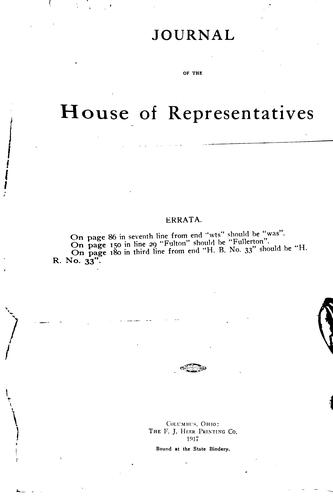 Journal of the House of Representatives of the ... General Assembly of the ...