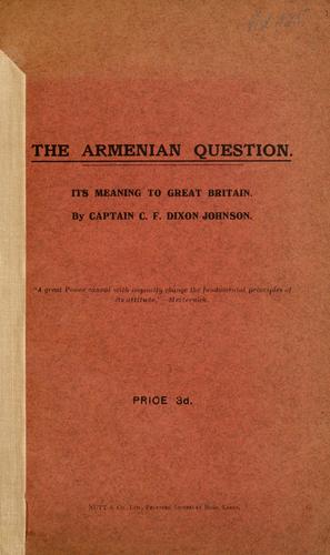 The Armenian question