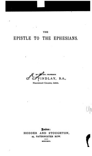The Epistle to the Ephesians