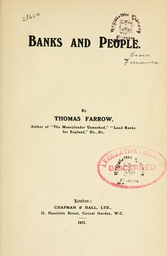 Banks and people