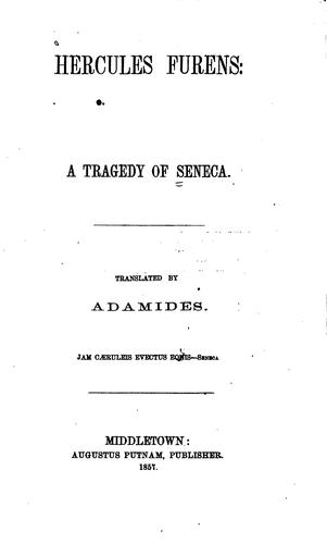 Hercules Furens: A Tragedy