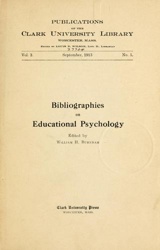 Bibliographies on educational psychology
