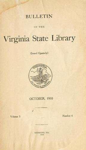 A bibliography of the conventions and constitutions of Virginia