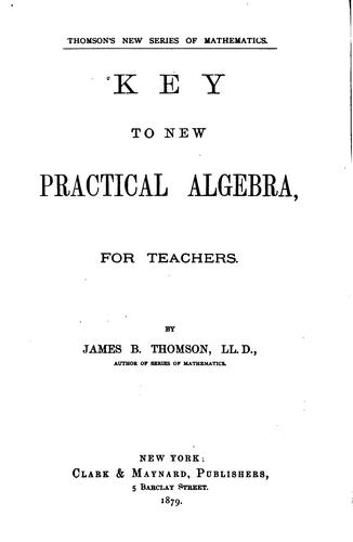 Key to New Practical Algebra: For Teachers