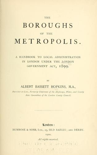 The boroughs of the metropolis