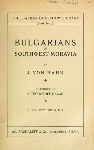 Bulgarians in Southwest Moravia