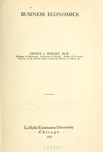 Business economics