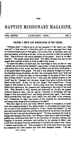 The Baptist Missionary Magazine