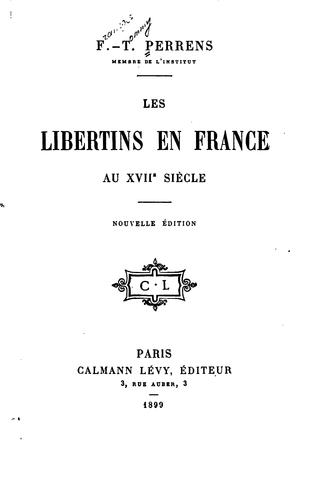 Les libertins en France au XVIIe siècle
