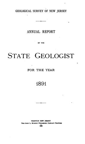 Annual Report of the State Geologist for ...