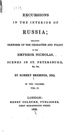 excursions in the interior of russia
