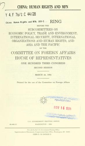 China, human rights and MFN