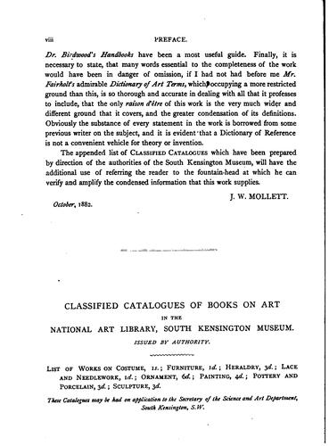 An Illustrated Dictionary of Words Used in Art and Archaeology