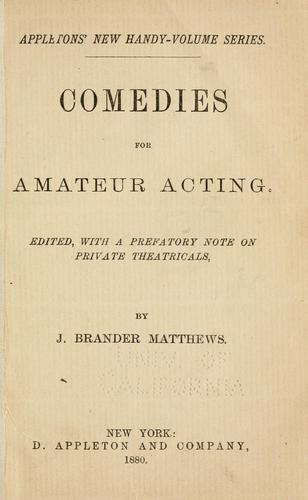 Comedies for amateur acting