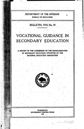 Vocational Guidance in Secondary Education
