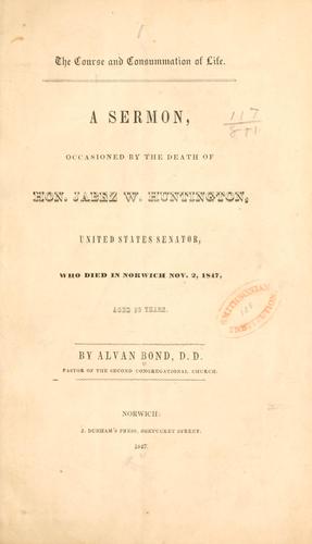 The course and consummation of life
