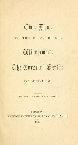 Cwm Dhu; or, The black dingle