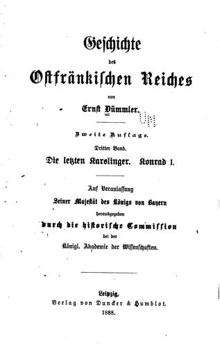 Geschichte des ostfränkischen Reichs