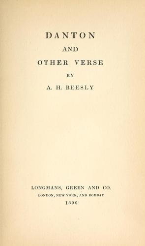 Danton, and other verse