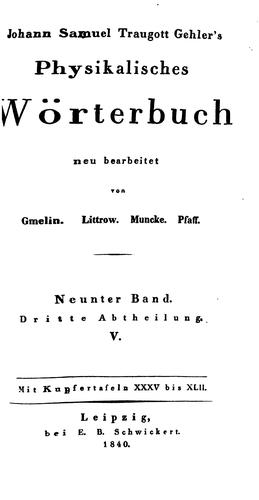 Physikalisches Wörterbuch