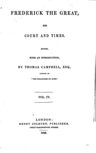 Frederick the Great, His Court and Times