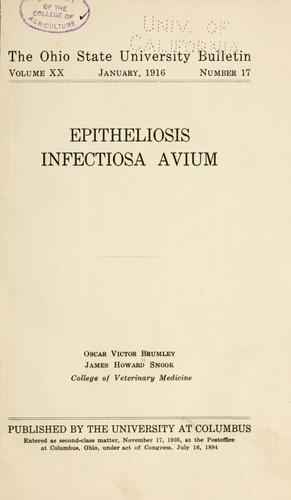 Epitheliosis infectiosa avium