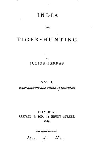 India and tiger-hunting