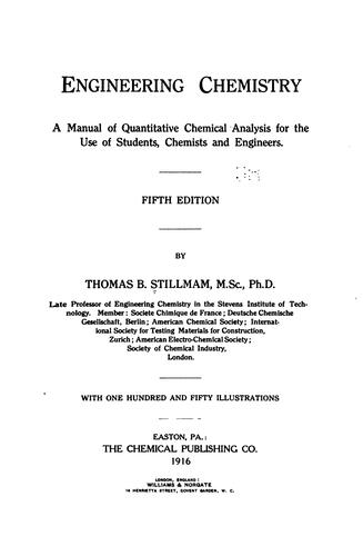 Engineering Chemistry: A Manual of Quantitative Chemical Analysis for the ..