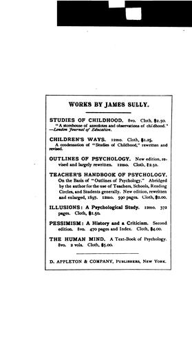 Outlines of Psychology: With Special Reference to the Theory of Education