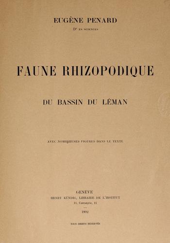 Faune rhizopodique du Bassin du Léman