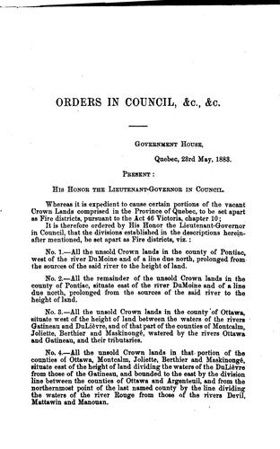 Statutes of the Province of Quebec Passed in the Session Held in the ... Year of the Reign
