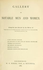 Gallery of notable men and women